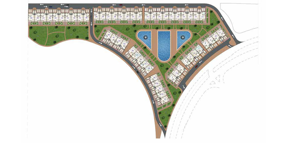 Jumeirah Islands Townhouses by Nakheel at Dubai - Master Plan